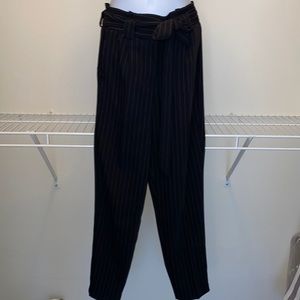 Express high waist pants with belt